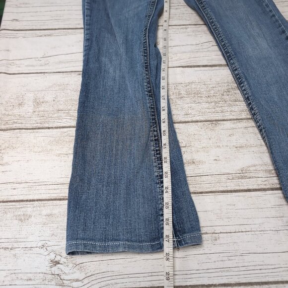 Miss Chic USA White Stitching Y2K Ultra Low Rise Jeans - Picture 3 of 9